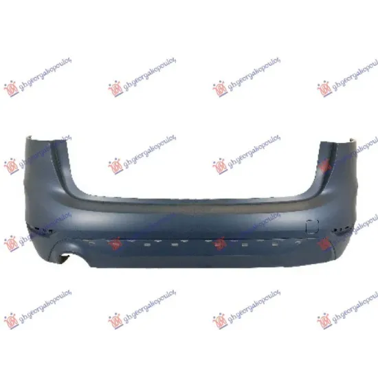 REAR BUMPER PRIMED (F46) (WITH MOULDING HOLES) SINGLE EXHAUST HOLE