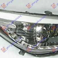 HEAD LAMP ELECTRIC (H7,H7,H7) (WITH STATIC CORNER LIGHT) (WITH MOTOR) (E) (DEPO)