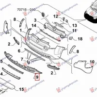 FRONT BUMPER COVER LOWER (CROSS) (O)