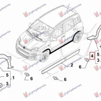 REAR FENDER FLARE (CROSS) (O)