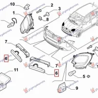 DAYTIME RUNNING LIGHT LED (CROSS) (O)