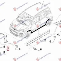 FRONT FENDER FLARE (4X4/TREKKING) (O)