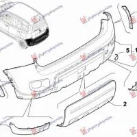 REAR BUMPER FLARE (4X4/TREKKING) (O)