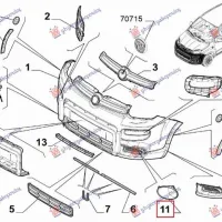 FOG LAMP FRAME (4X4/TREKKING) (O)