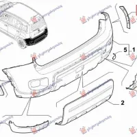 REAR BUMPER FLARE (4X4/TREKKING) (O)