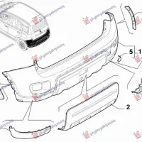 REAR BUMPER FLARE LOWER (4X4/TREKKING) (O)