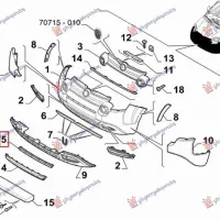 FRONT BUMPER GRILLE (CROSS) (O)