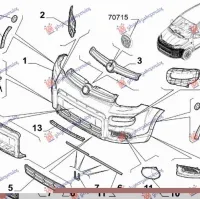 FRONT BUMPER FLARE (4X4/TREKKING) (O)