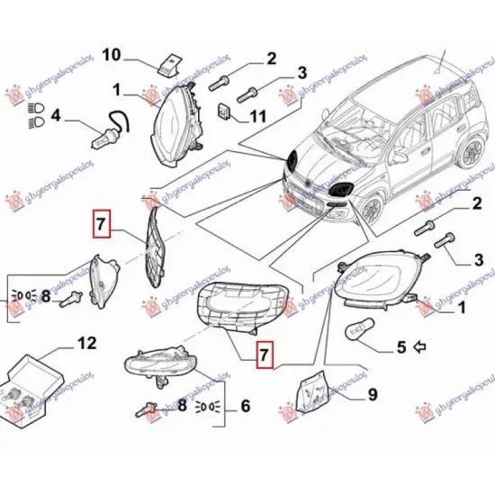 FRONT BUMPER SIDE PLASTIC REINFORCEMENT (O)