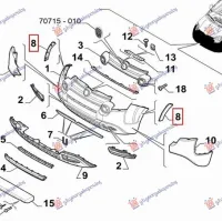 FRONT BUMPER FLARE (CROSS) (O)