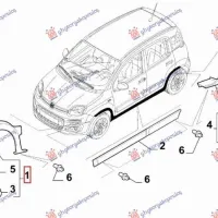 FRONT FENDER FLARE (4X4/TREKKING) (O)