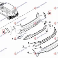 REAR BUMPER FLARE (CROSS) (O)