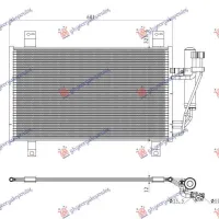 CONDENSER A/C 2.5 PETROL-HYBRID (721x386x12)