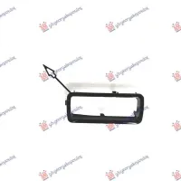 TOW HOOK COVER REAR PAINTED BLACK (OPENED)