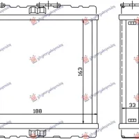 HEATER RADIATOR PETROL-DIESEL (163x188x120)