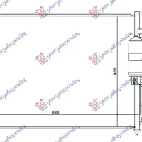 CONDENSER 3.0 dCi DIESEL (690x470x16) (KOYO)