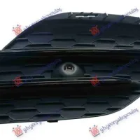 FRONT BUMPER GRILLE WITH BLACK MOULDING (WITH SENSOR HOLE) (CLA-35 AMG)