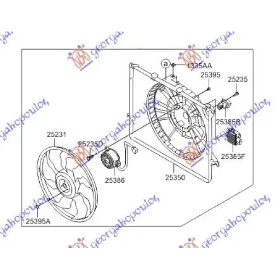 ANSAMBLU VENTILATOR RĂCIRE BENZINĂ