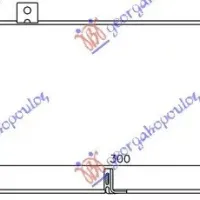 RADIATOR INTERCOOLER 1.4-1.6 CRDi DIESEL (300x160x90)