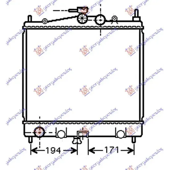 RADIATOR 1.0-1.2-1.2-1.4-1.6 BENZINĂ UK