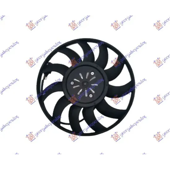 COOLING FAN (MOTOR+FAN) 4.0 TFSI-6.3 FSI PETROL - 3.0-4.2 TDI DIESEL (380mm) (400W) (LEFT)