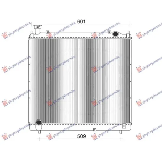 RADIATOR 2,4DIESEL(52,5x62,5x26)95-01 (VALEO)