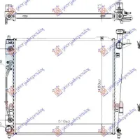 RADIATOR 2.0-2.2 CRDi DIESEL AUTOMATIC (510x480x26) (TIP HALLA)