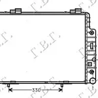 RADIATOR 2.0-2.3BZ&SLK KOMP.Μ/A+AC(61x42)