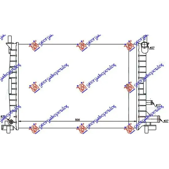 RADIATOR 1.0-1.3CC (50x36) +A/C