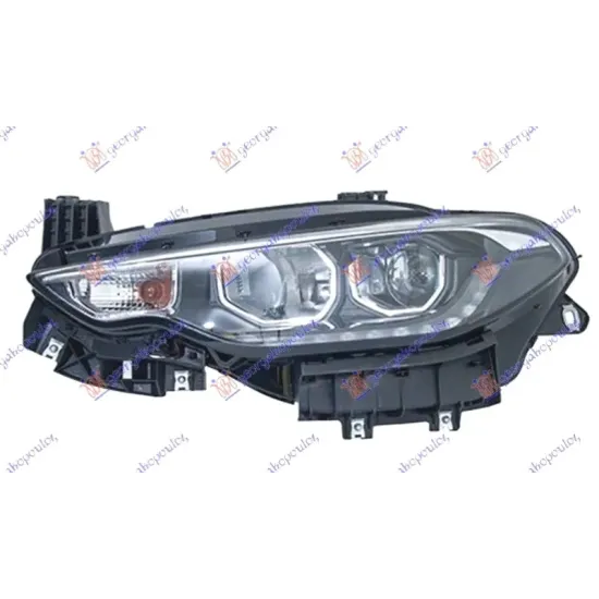 HEAD LAMP ELECTRIC (H7/H7) W/LED DRL (CHROME) (TURKEY)