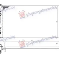 RADIATOR 1.9-2.2-2.5-3.0 dCi DIESEL +/- AC (727x389) 03- (VALEO)