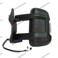 DOOR MIRROR MANUAL MEDIUM (WITH SIDE LAMP : SENSOR) (8H2P+8H2P) (A QUALITY) (CONVEX GLASS)