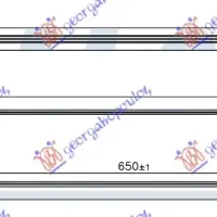 ADDITIONAL RADIATOR 1.2 TFSi PETROL - 1.6 TDi DIESEL (650x98x32) (MAHLE-BEHR)