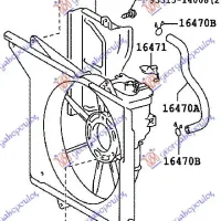 FAN ASSEMBLY COVER 1,0 (- A/C) PETROL