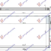 RADIATOR 1.9-2.0 TDi DIESEL (650x400) TUBE DIAGONAL (BRAZED)