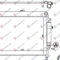 CONDENSER 1.2 PETROL (490x385x12) (KOYO)