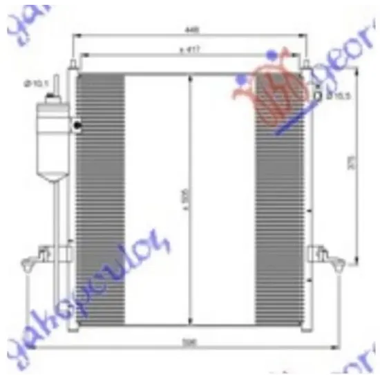 CONDENSER 2.5 TURBO DIESEL (43x42) (KOYO)