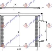 CONDENSER 1.5 DCI (490x376x16) (KOYO)