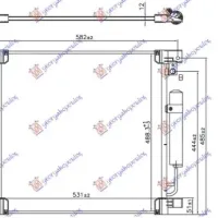 CONDENSER FOR ALL MODELS (515x503x12) (KOYO)