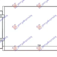 CONDENSER 2.4 16V-GDI - 3.3i PETROL (680x430x12) TYPE HALLA (KOYO)