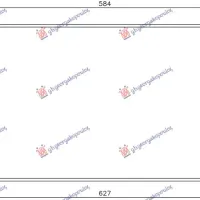 CONDENSER 1.3-1.4-1.6-1.8 PETROL - 1.4 D4D DIESEL (600x370x16) (KOYO)