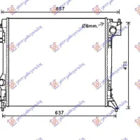 RADIATOR 2.0 PETROL MANUAL-AUTO -1.5dCi DIESEL MANUAL (540x465) (KOYO)