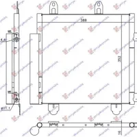 CONDENSER FOR ALL MODELS (390x350x16) R134a (KOYO)