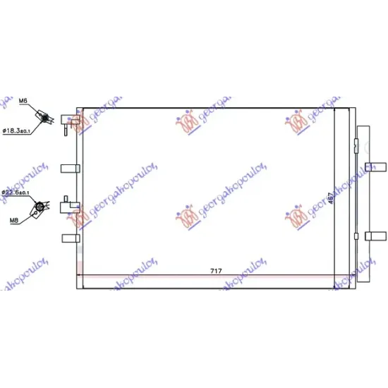 CONDENSER 2,2 TDCi (71,7x46,7) (KOYO)