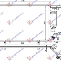 CONDENSER 1.25-1.4-1.6 EFi PETROL - 1.5 TDCi DIESEL (520x320x16) (KOYO)