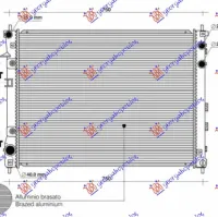 RADIATOR 3.0-3.6 PETROL AUTO (675x479) (KOYO)