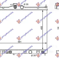 RADIATOR 1,6-16V (45x59x16) (KOYO)