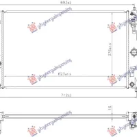 RADIATOR 1.5 HYBRID-PETROL (625x376x16) (KOYO)