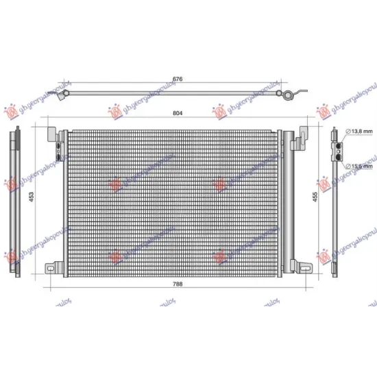 CONDENSER 3.0 PETROL/HYBRID-DIESEL (650x452x12) (KOYO)