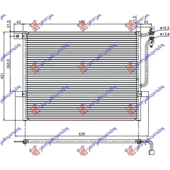 CONDENSER (52x42x1,6) (KOYO)